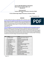 Guidelines Meeting - Minutes - NEP (2023-24) - B. COM. (PROG) SEM III DSC3.1 - Business Statistics