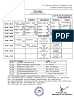 B. Tech. II - Class Time Table - 2023-24 - Odd