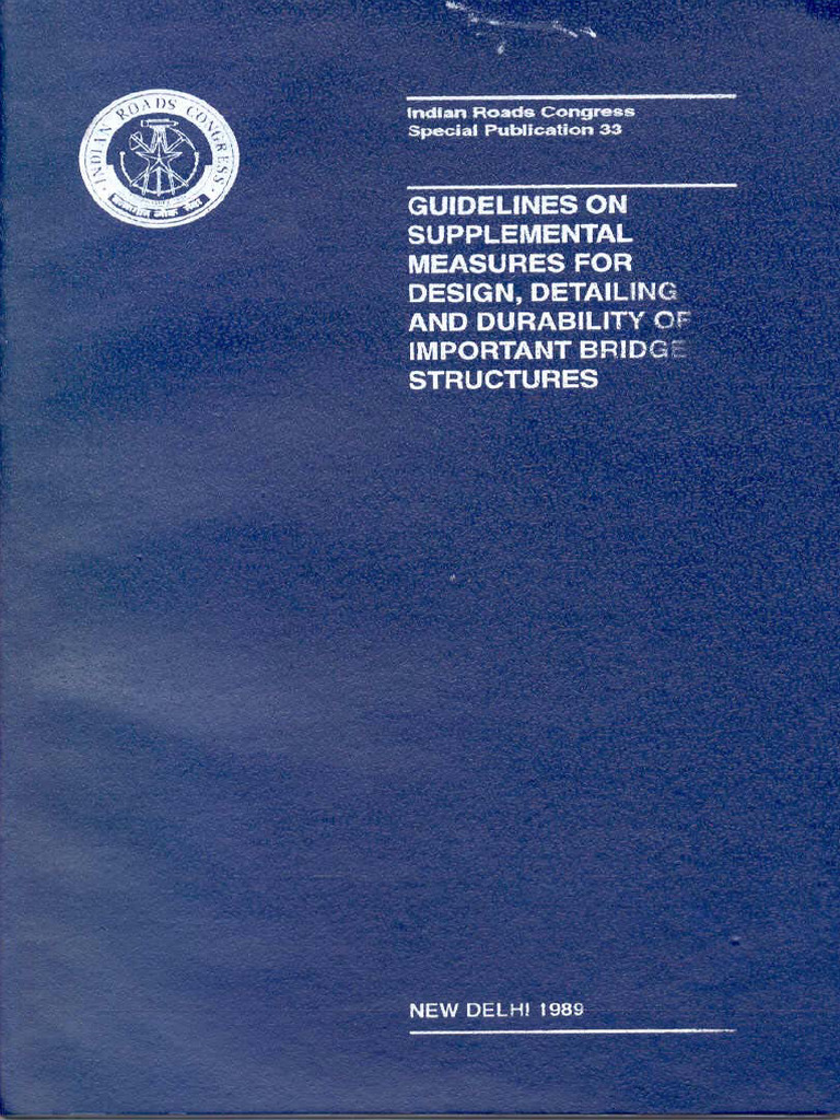 Irc SP 33 1989 | PDF