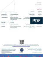 Energy Industry FZE Trade License 2022-2023