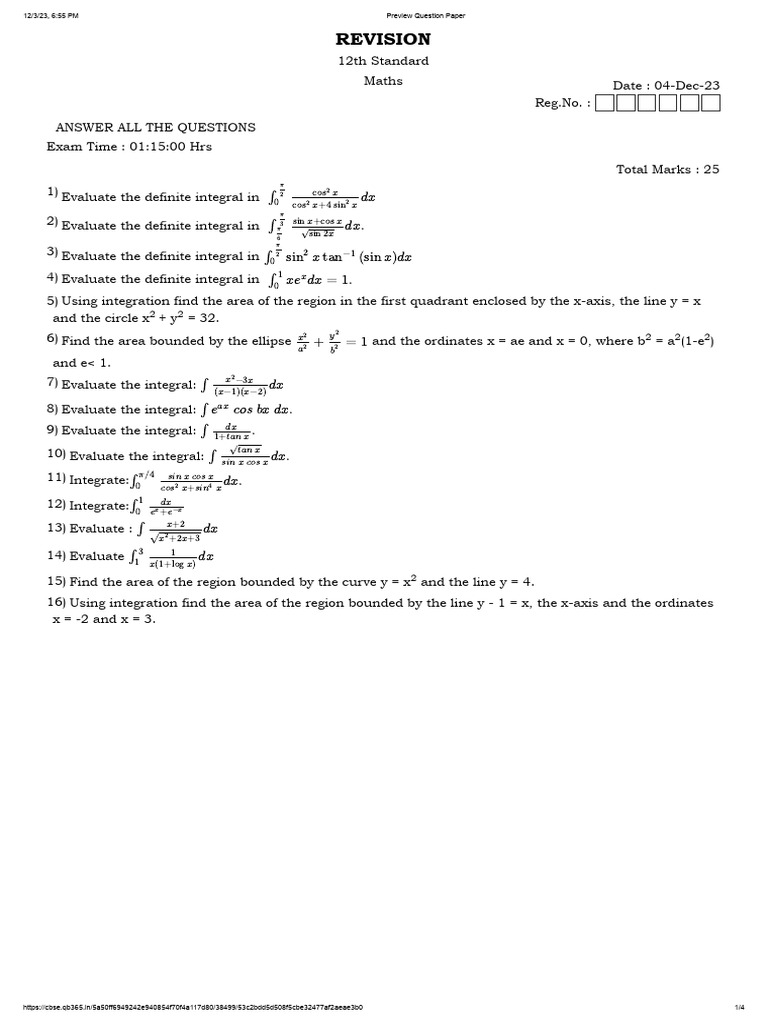 12th Grade Maths Revision | PDF | Mathematical Objects | Abstract Algebra