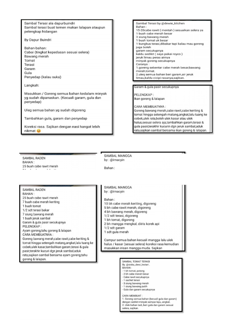 Resep Masakan | PDF