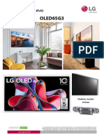 OLED65G3: Fixation Murale Incluse