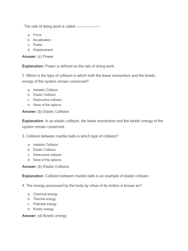 5 download free pdf collision kinetic energy