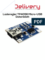 Laderegler TP4056 Micro-USB Datenblatt AZ-Delivery Vertriebs GMBH