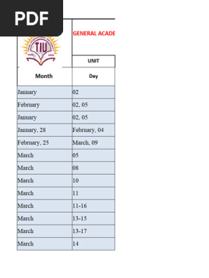 1st Year Academic Calendar 2022 2023