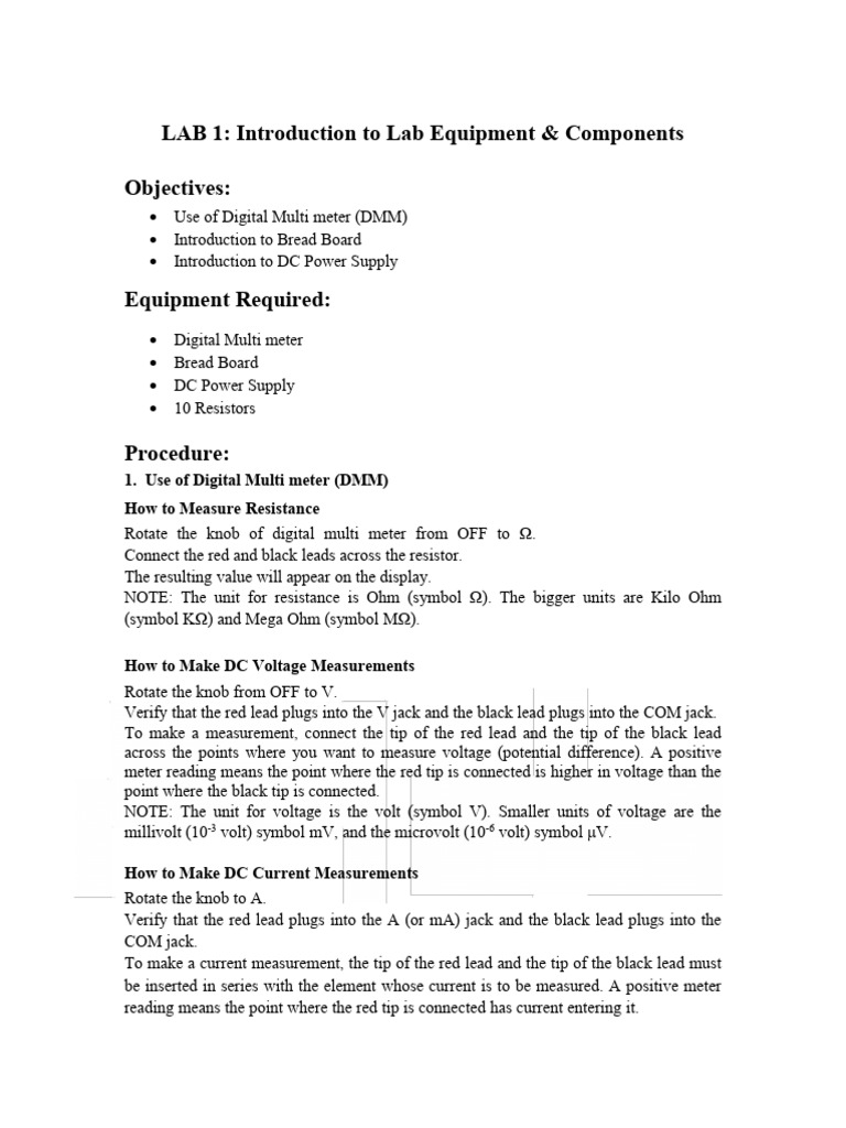 Applied Physics Lab Manual 1 | PDF | Voltage | Electrical Engineering