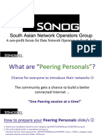 SANOG40 - Conference T1 PeeringPersonals Sushil