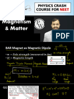 Magnetism and Matter - Lect Notes