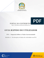 Guia Rápido Do Utilizador - Iva-Imposto Sobre o Valor Acrescentado - Modelo 6 - Declaração de Início de Actividade em Iva