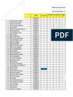 REKAPAN ABSENSI KELAS B2 - Homeschooling