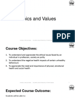 Introduction To Ethics and Values