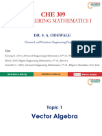 CHE309 - Vector Calculus
