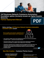 SAP Digital Supplier Network - Deployment Playbook