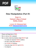 Data Manipulation (Part II)