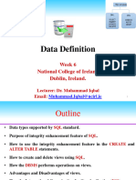 Data Definition Language
