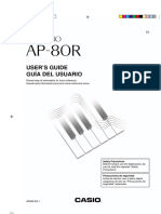 Manual de Instruções Casio Celviano AP-80R (54 Páginas)