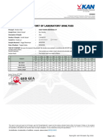 Report of Laboratory Analysis: Kdi - Dos