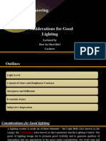 Illumination Engineering Lecturer 5 Considerations For Good Lighting
