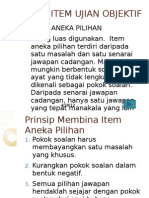 Ujian Objektif Item Aneka Pilihan