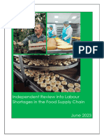 Independent Review Into Labour Shortages in The Food Supply Chain June 2023