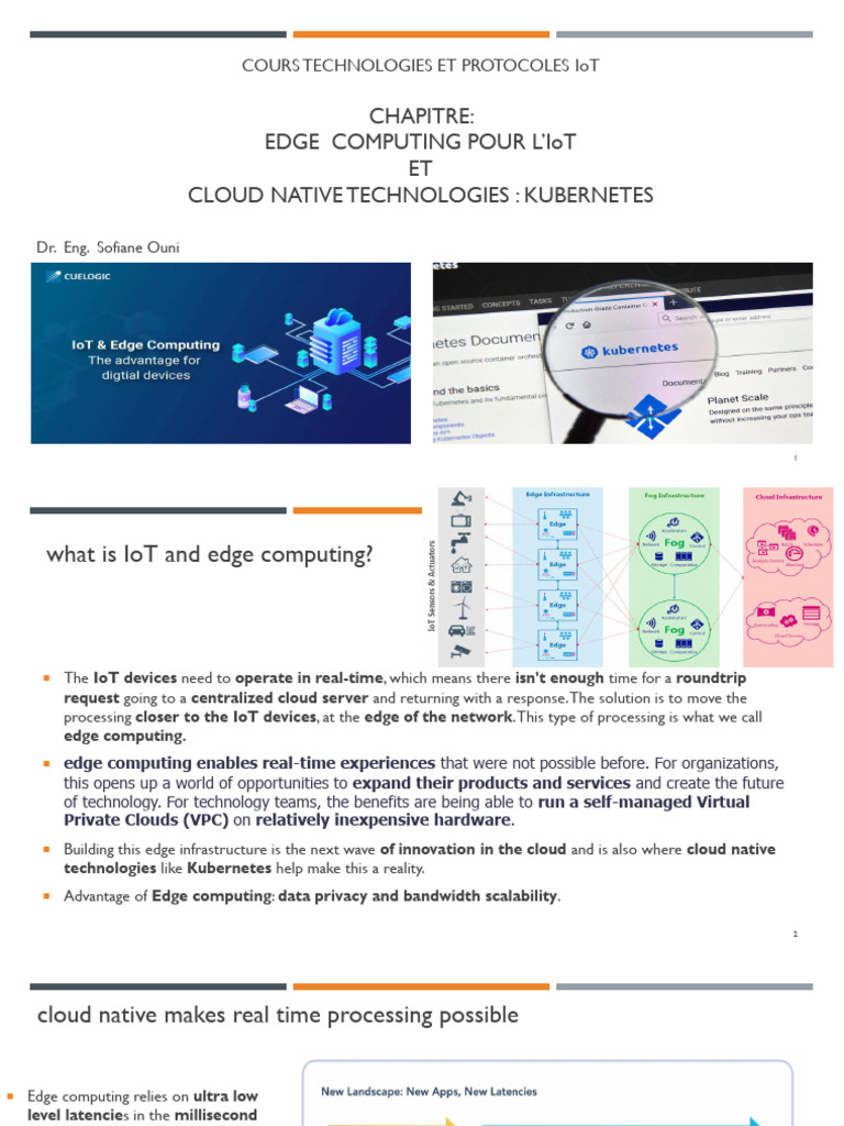 Chapitre Edge IoT Kubernetes | PDF | Cloud Computing | Computer Network