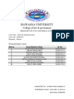 Hawassa University: College of Law & Governance