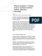 Políticas Sociales y Trabajo Social