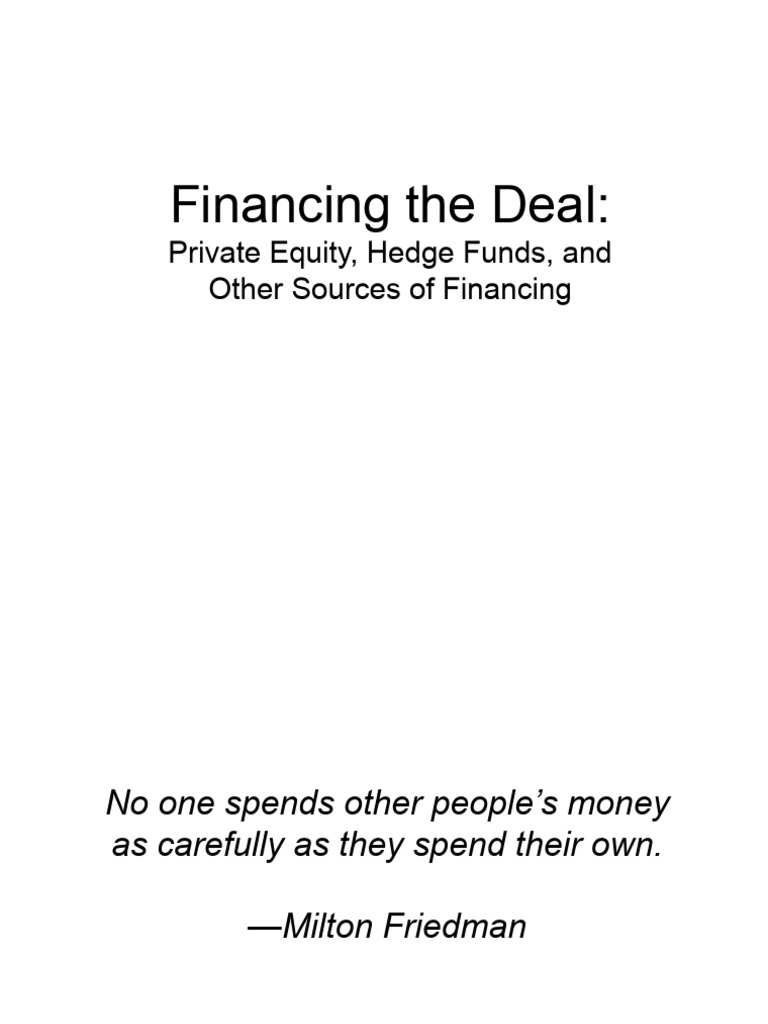 Chapter 13 Financing The Deal | PDF | Leveraged Buyout | Loans