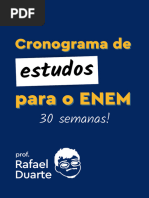 Cronograma de Estudos ENEM 2026 | PDF
