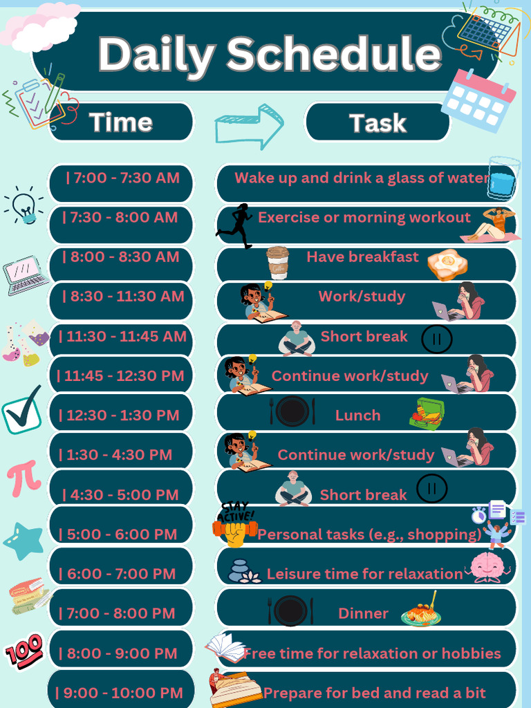 Daily schedule pdf