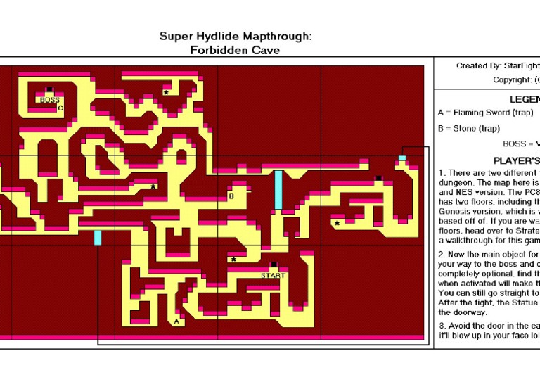 Super Hydlide Maphtrought Forbidden Cave | PDF