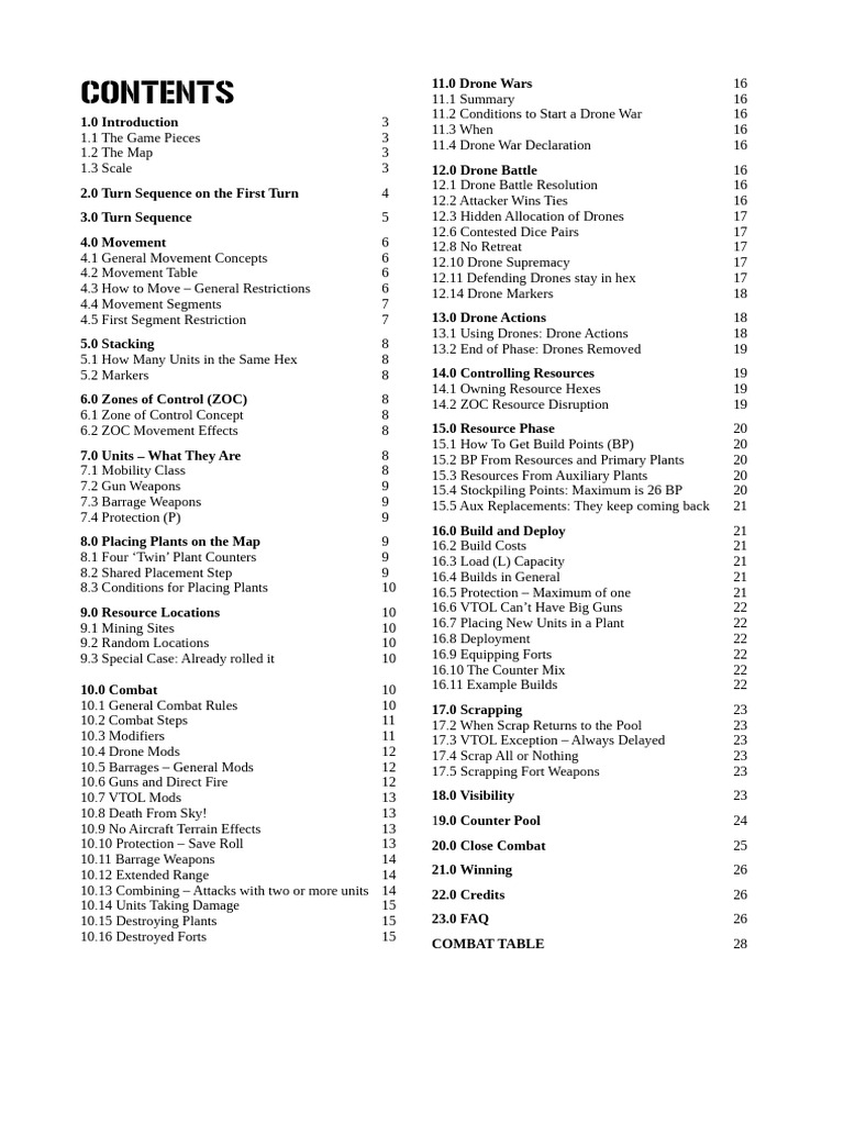 Drone Wars Game Mechanics Guide | PDF | Warfare | Military
