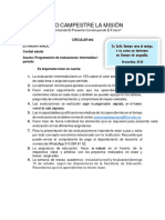 Circular #002 Programaciòn de Evaluaciones