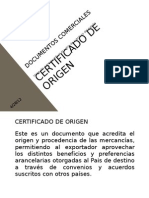 Certificado de Origen