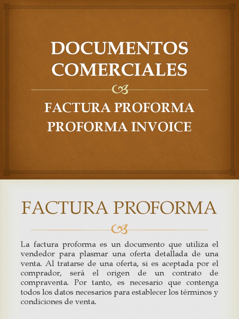 Guía sobre la Factura Proforma | PDF | Factura | Oferta (economía)
