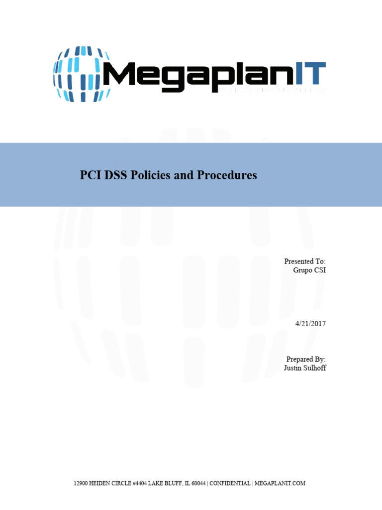 PCI DSS Policies and Procedures PDF Security Computer Security