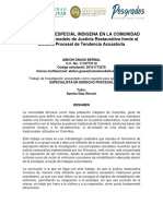 Jurisdicción Especial Indígena Comunidad Arhuaca Resumen