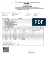 (Insud) : Khs (Kartu Hasil Studi)