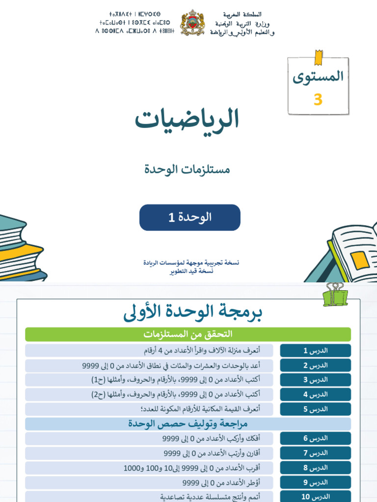 رياضيات م3 الوحدة1 ح1 | PDF