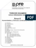 3er Examen Ciclo Ordinario 2023-1 (Área E)