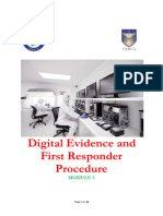Module 03 Digital Evidence and First Responder Procedure