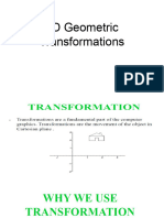 3D Geometric Transformations