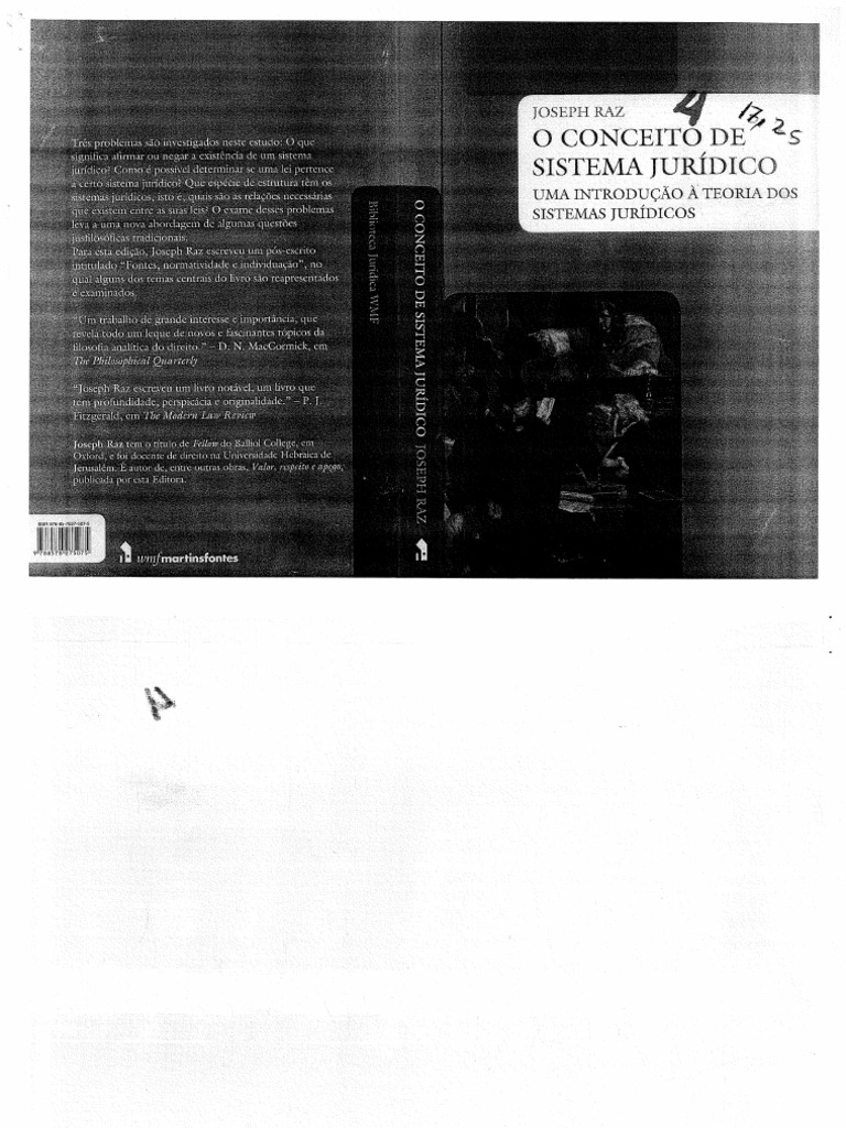 Joseph Raz - O Conceito Do Sistema Juridico | PDF