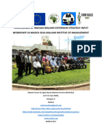 Proceedings of MaFAAS Malawi Extension Strategy Input Workshop 24 March 2017
