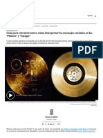 Guía para Extraterrestres Cómo Interpretar Los Msjs Enviados en Las Pioneer y Voyager