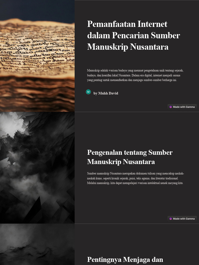 Pemanfaatan Internet Dalam Pencarian Sumber Manuskrip Nusantara | PDF
