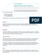 15 FIR Filter Design by Windowing