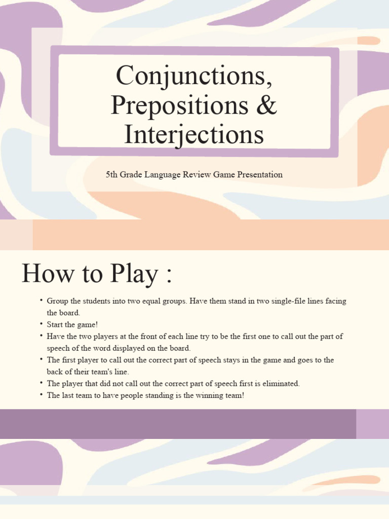 Prepositions Conjunctions Interjections Pdf – GOQQKX