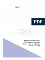 PDF Campaign Advertising by Australian Government Departments and Entities 2022-23 Report